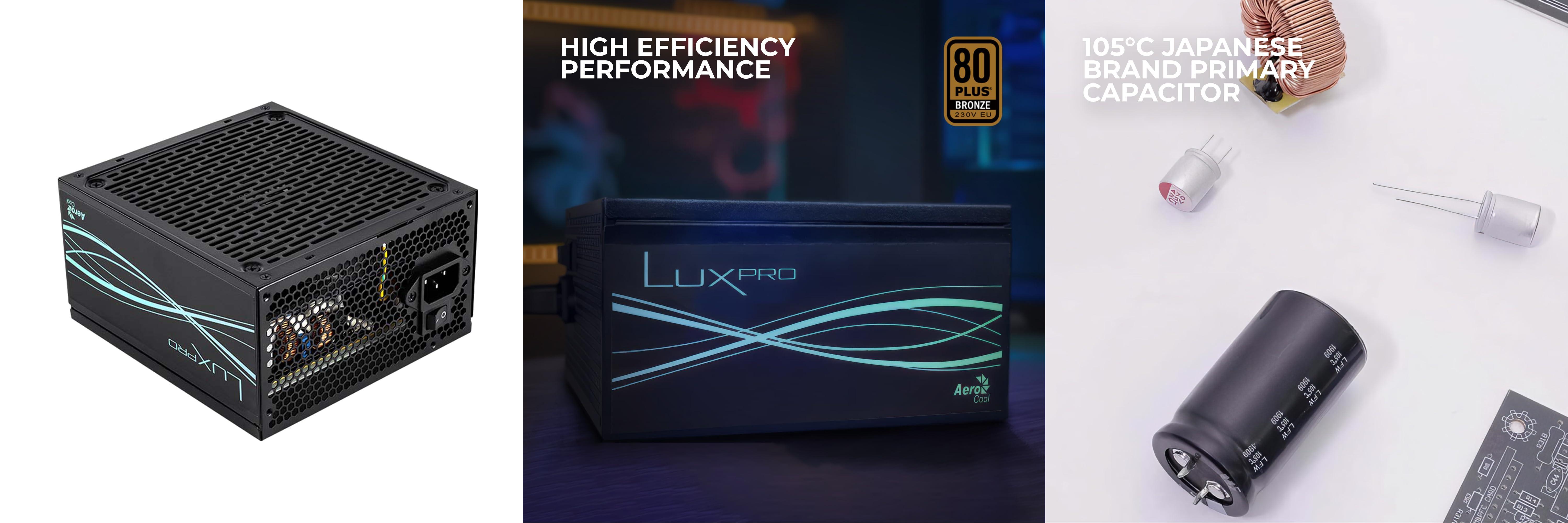 Aerocool LUXPRO750: Fuente de Alimentación 750W para Potencia y Eficiencia