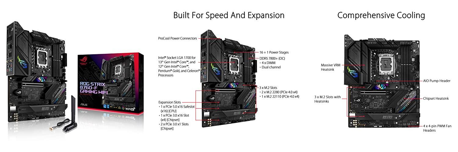 Guía de compra: ASUS ROG Strix B760-F Gaming WiFi Placa Base Intel B760 (LGA 1700 ATX)