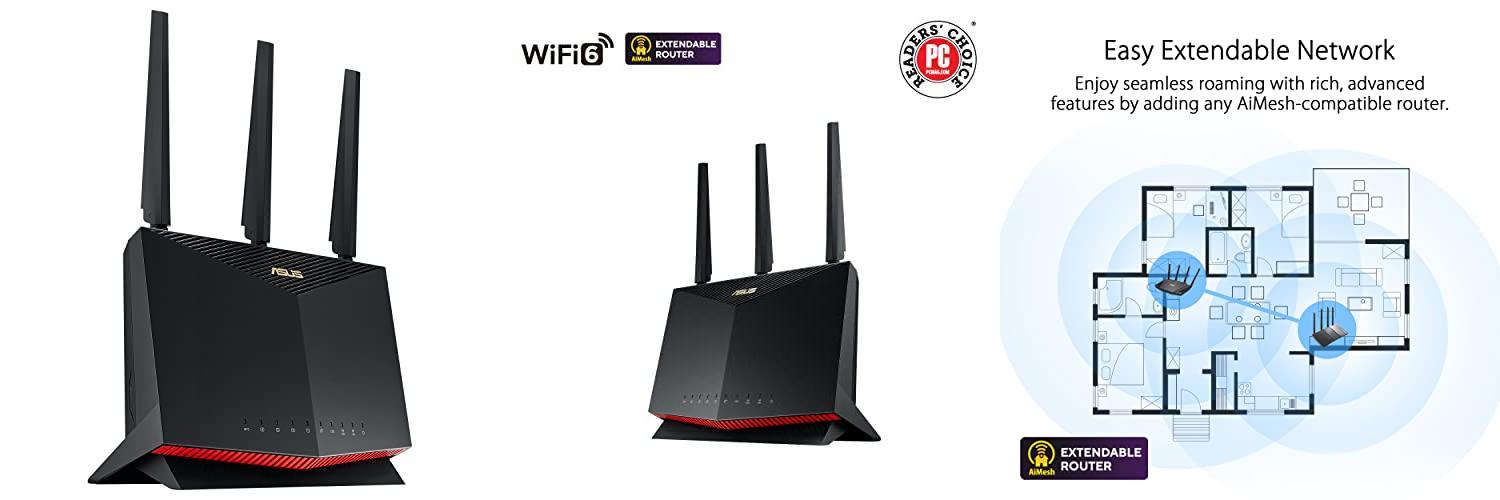 Descubre el ASUS RT-AX86U Pro: Router Gaming WiFi 6 de alto rendimiento con seguridad avanzada y funciones gaming