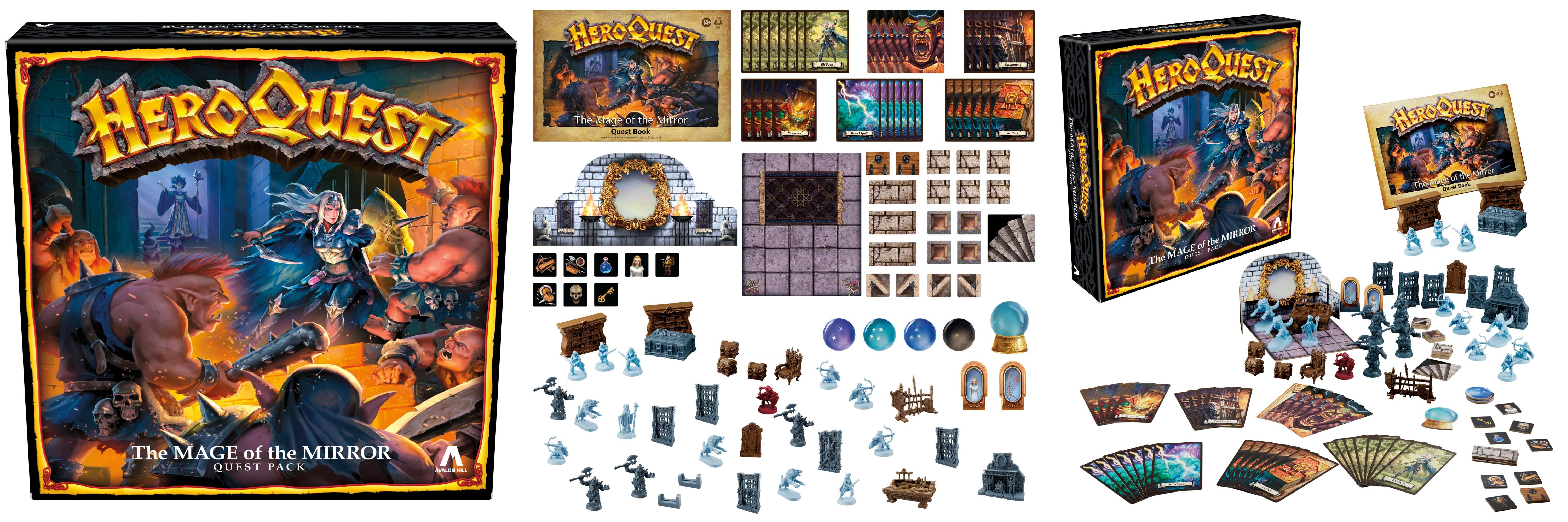 ¡Descubre la magia del Avalon Hill Mage of The Mirror Quest Pack para HeroQuest!