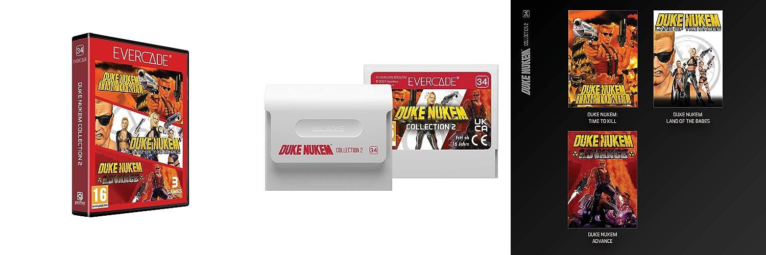 Descubre la colección Blaze Entertainment Duke Nukem 2: Juguetes y juegos electrónicos en un cartucho Evercade