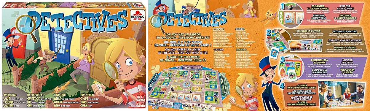 Descubre al ladrón con BORRAS - Detectives: Juego de Deducción y Estrategia para Niños a partir de 8 años