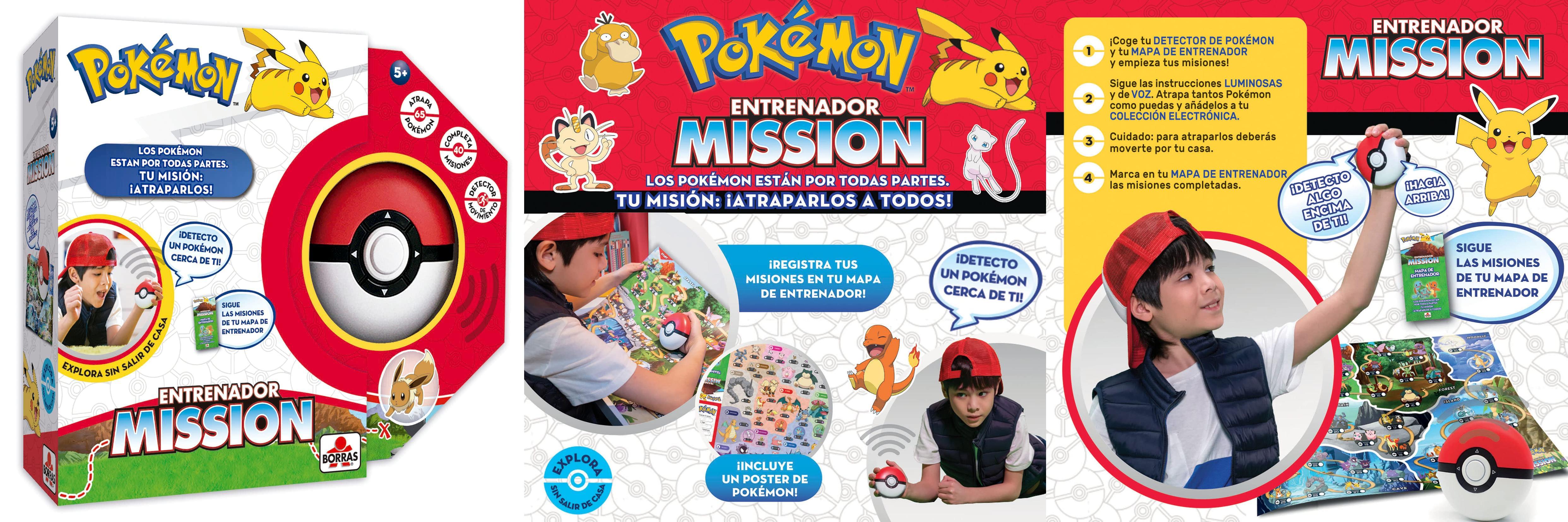 Borras - Pokémon Mission Juego de Mesa Interactivo: Atrapa a todos los Pokémon con este emocionante juego de entrenador