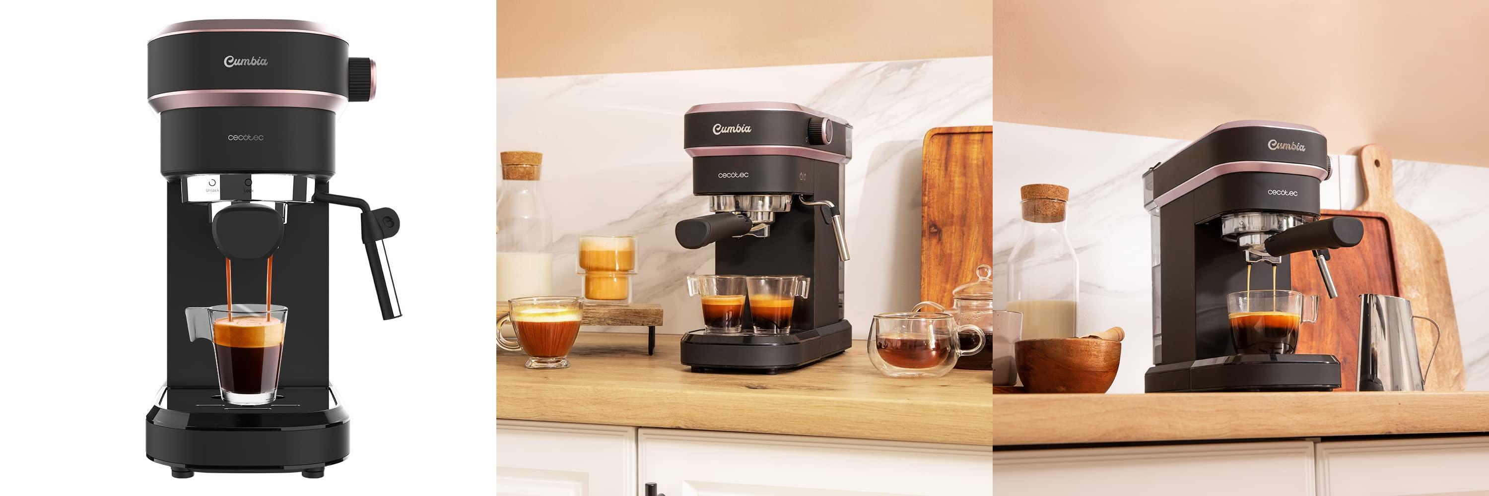 Cafetera Express Cecotec Cafelizzia 890 Rose: ¡Prepara Espressos y Cappuccinos Perfectos en Casa!