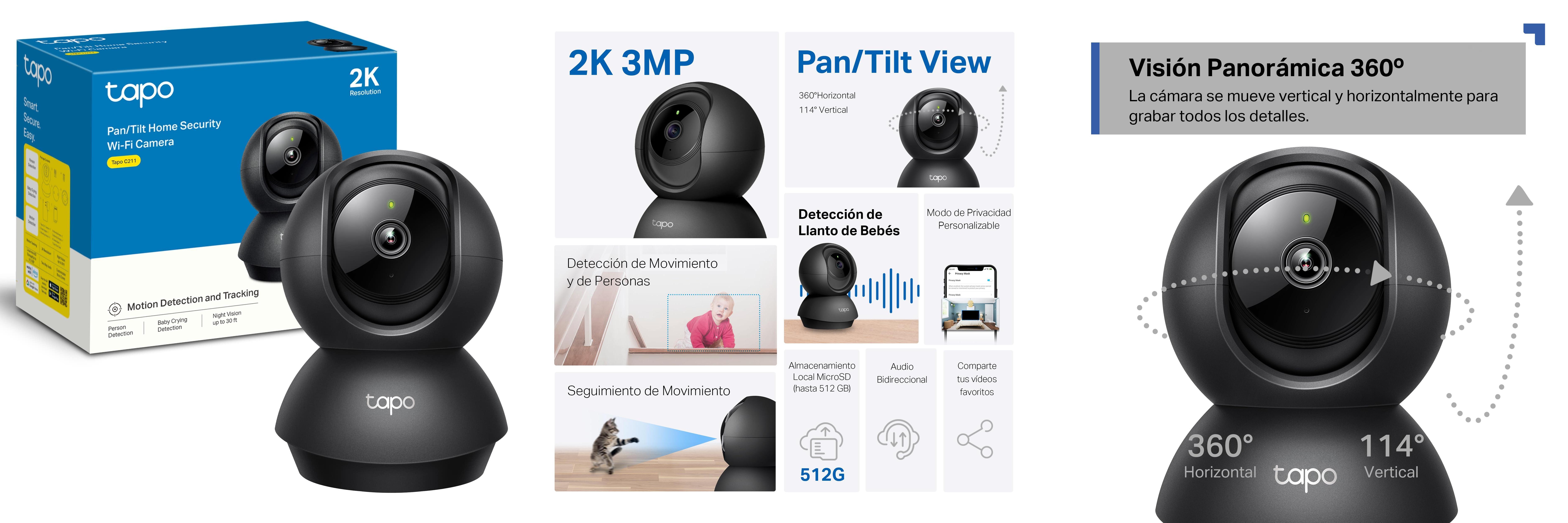 Descubre la Tapo TP-Link C211-2K: La Cámara de Vigilancia Interior con Calidad 3MP ¡Ideal para Bebés y Mascotas!