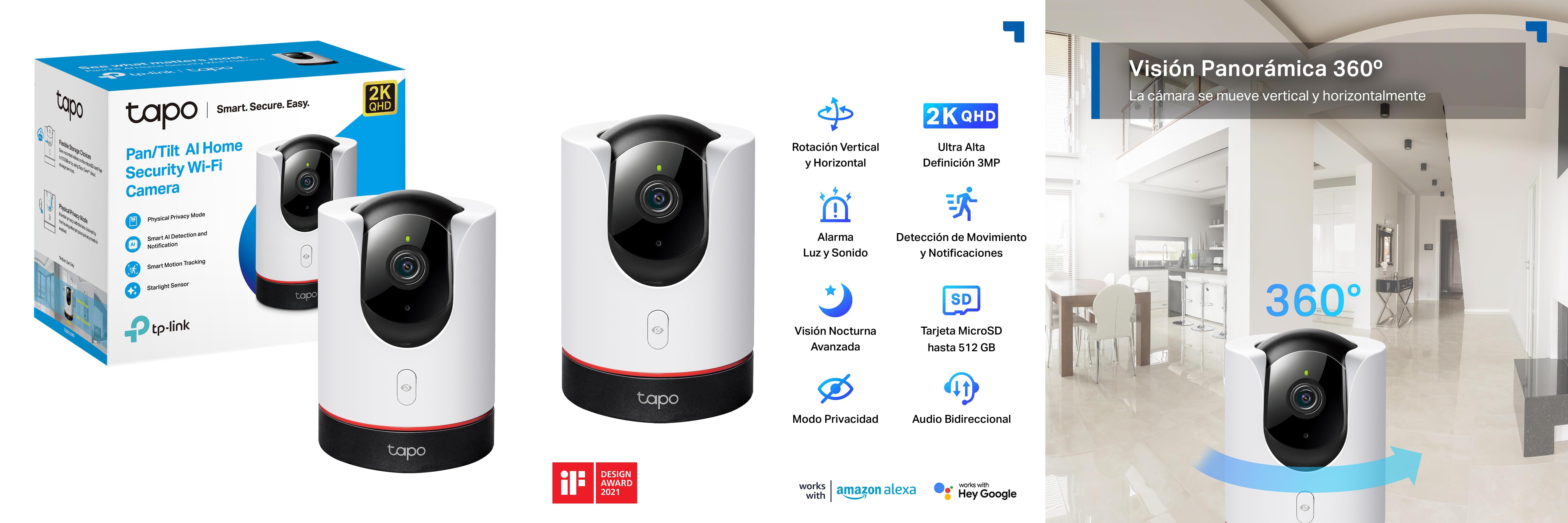 Featured image of post Descubre la Tapo C225: Cámara de Vigilancia 360° Inteligente con 2K QHD y más