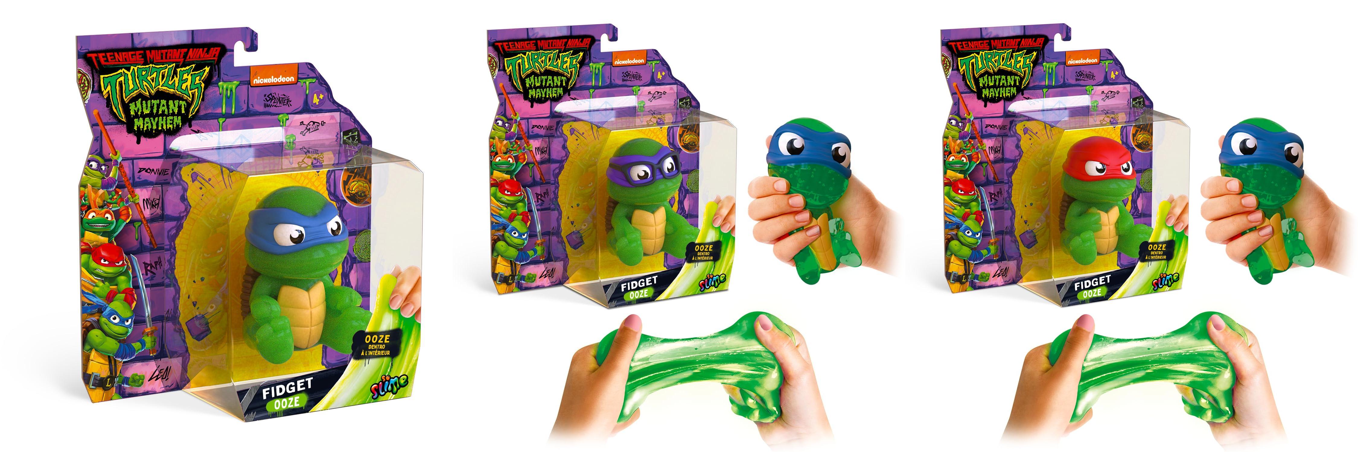 Descubre la diversión con las Tortugas Mutantes Ninja elásticas rellenas de Slime ¡Colecciónalas todas!