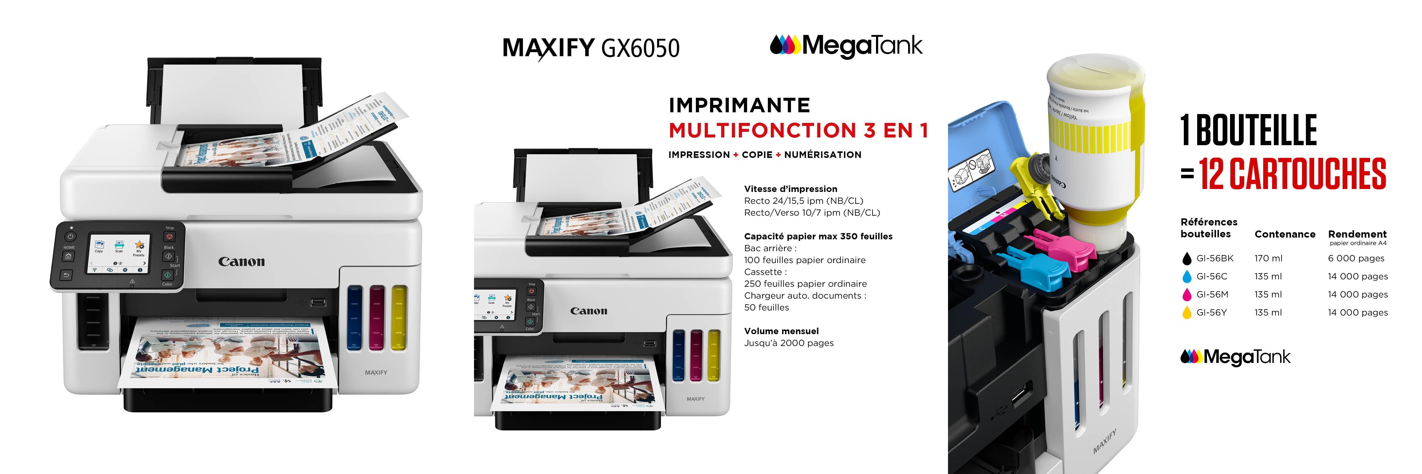 Featured image of post La Canon Impresora de inyección de tinta MAXIFY GX6050: La solución multifuncional para tus necesidades de impresión en color Wi-Fi