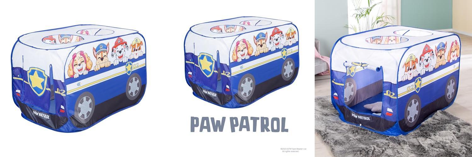 Descubre la emocionante Tienda de Juego Paw Patrol en Forma de Coche de Policía para Fanáticos Pequeños - ¡Ideal para Aventuras Interiores y Exteriores!