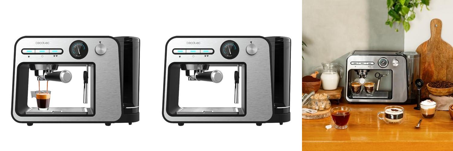 Cecotec Cafetera espresso Power Espresso 20 Square Pro: ¡Descubre el café perfecto en casa!