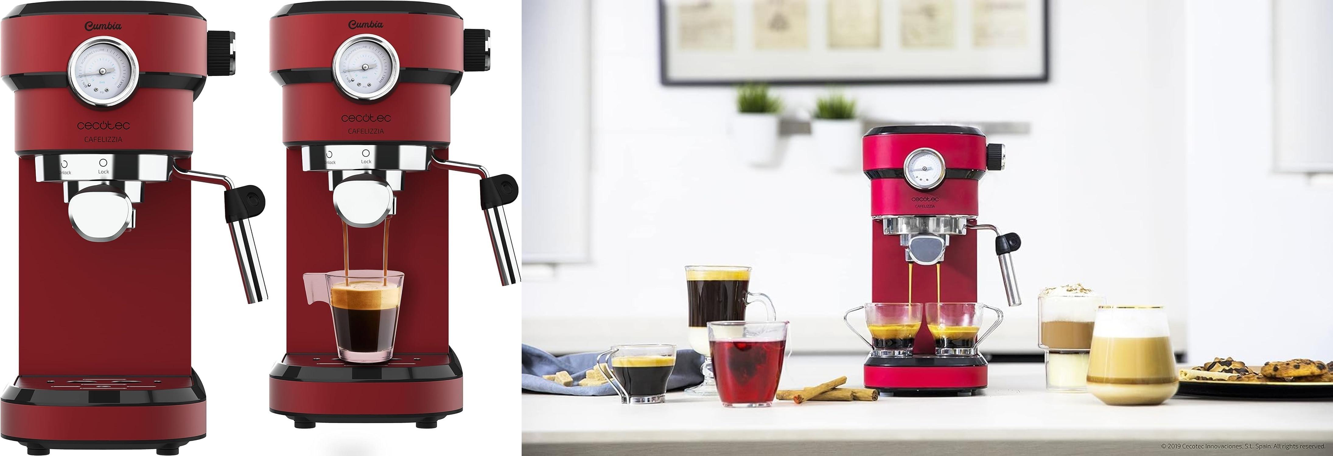 Cecotec Cafetera Express Cafelizzia 790 Shiny Pro: Crea café de barista en casa