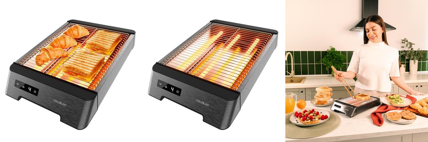 Cecotec Tostadora Pan Horizontal: Disfruta del Tostado Perfecto con NiceSlice Touch