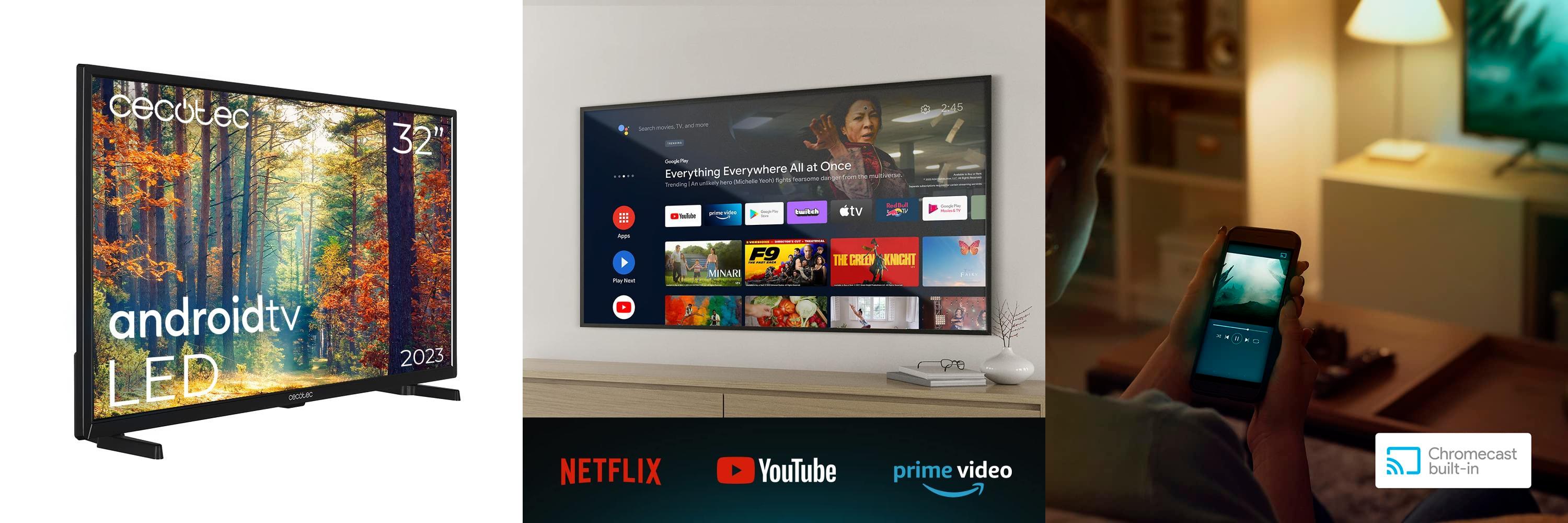 Featured image of post Descubre todas las funciones y ventajas del Cecotec TV LED 32 Smart TV A Series ALH00032NS con Resolución HD, Android 11 y Chromecast Integrado | Blog de Electrónica y Televisores