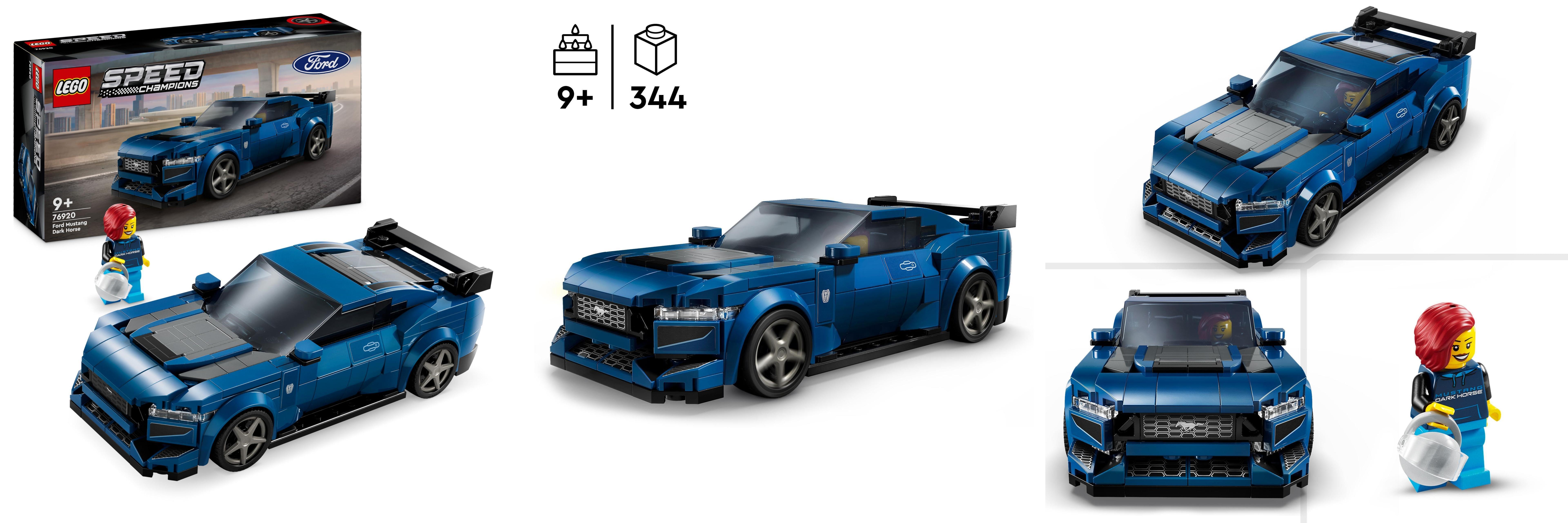 Featured image of post Descubre la emoción de construir el LEGO Speed Champions Deportivo Ford Mustang Dark Horse - ¡Un regalo perfecto para niños y niñas de 9 años en adelante!