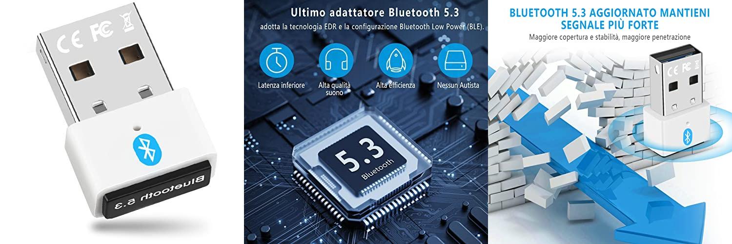 Confitik Bluetooth USB 5.3: El Adaptador Bluetooth PC perfecto para una conectividad sin límites