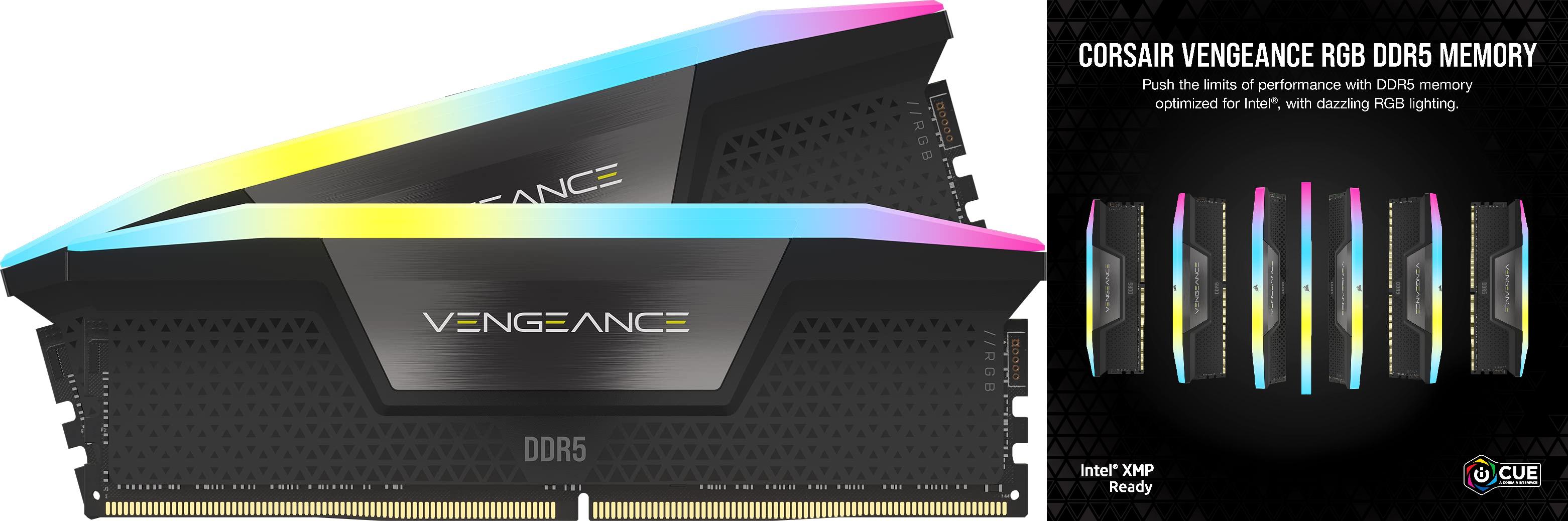 Descubre la Potente Memoria Corsair Vengeance RGB DDR5 32GB Optimizada para AMD con Iluminación Dinámica de Diez Zonas