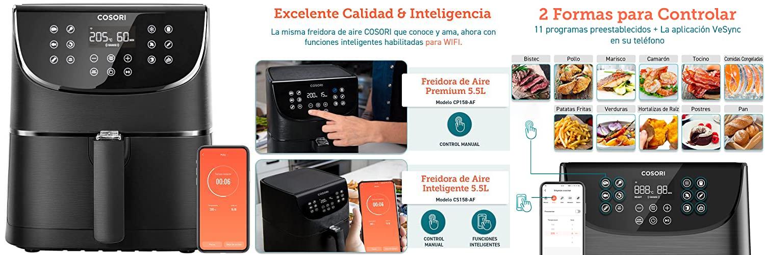 Featured image of post COSORI Freidora sin Aceite 5.5 L: ¡Descubre la revolución en la cocina!