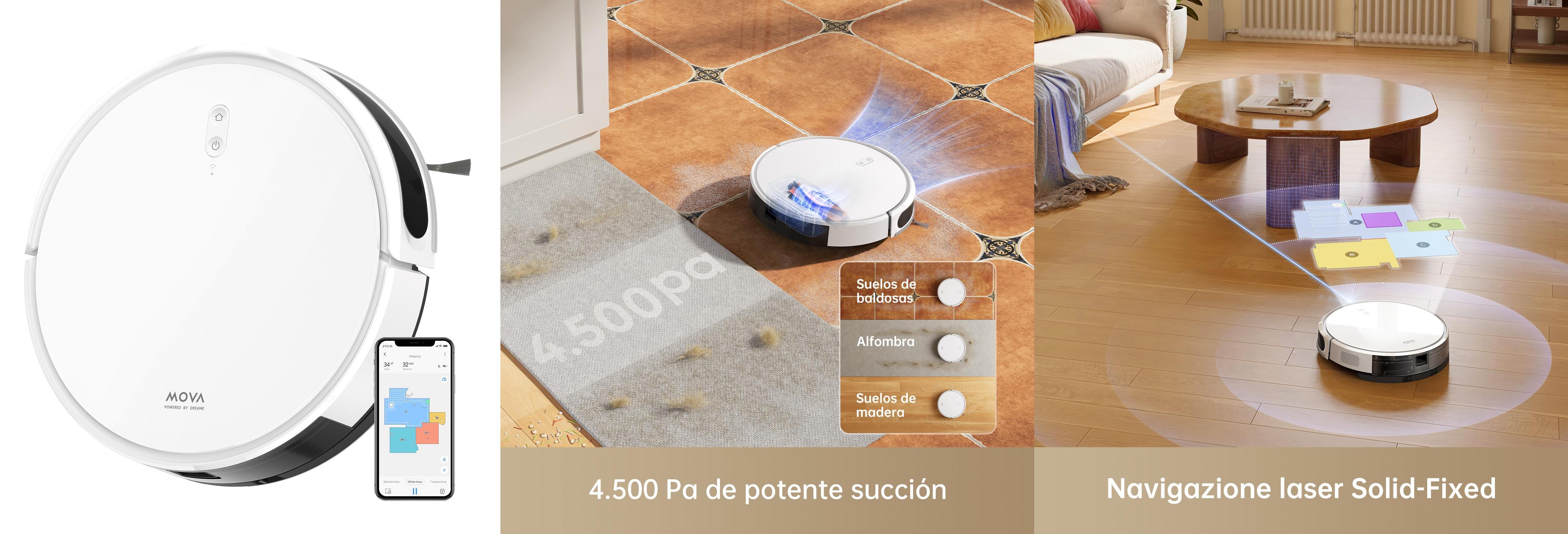 Featured image of post Dreame Mova M1: Robot Aspirador y Friegasuelos con Potente Succión de 4500 Pa - ¡Descubre la Revolución en Limpieza!