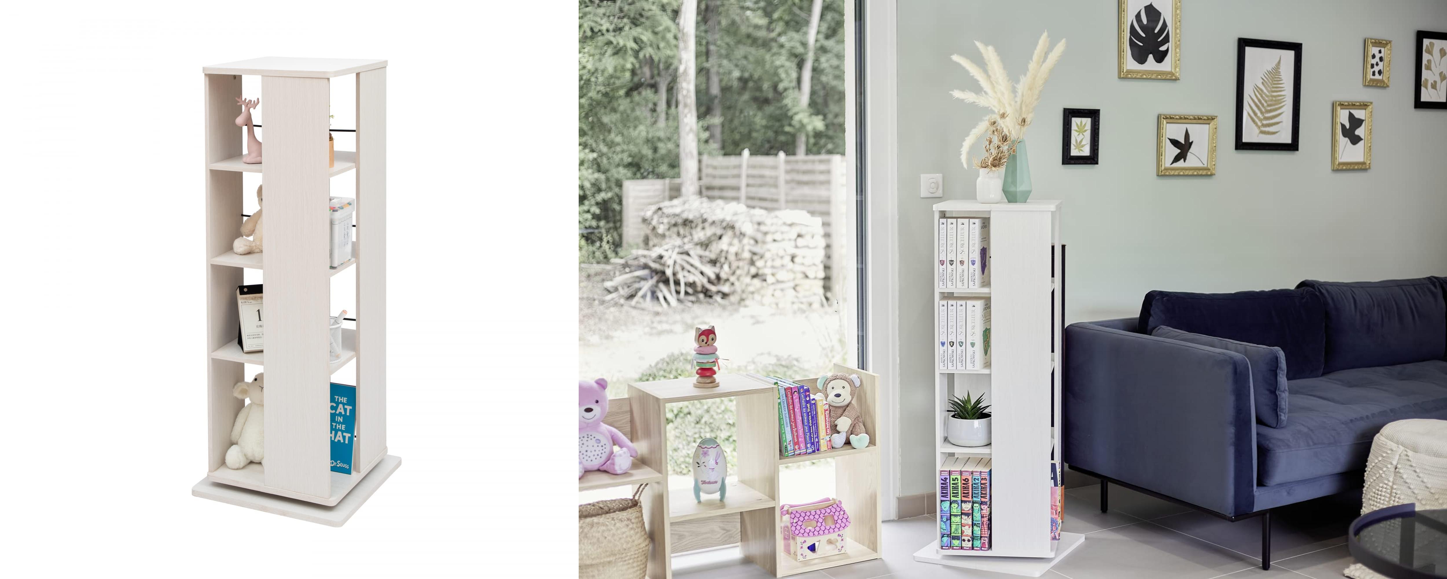 Featured image of post Estantería giratoria Iris Ohyama: la solución moderna y compacta para almacenar libros y medios de forma eficiente en cualquier habitación