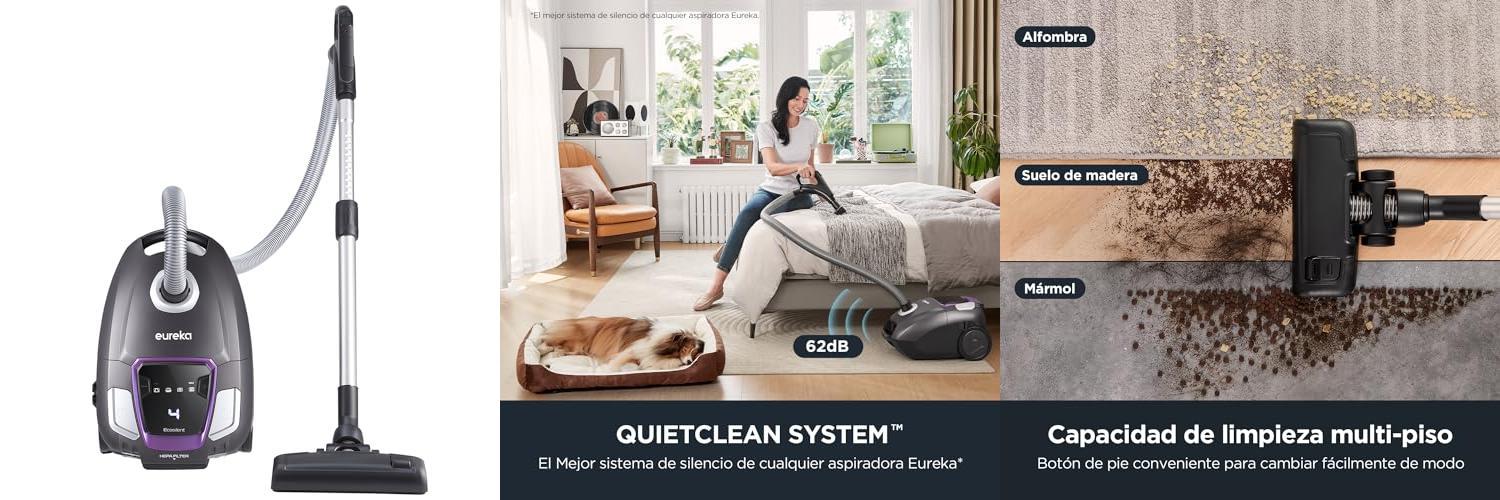 Featured image of post Nueva Eureka NEN300: La aspiradora ultra silenciosa que dejará tus suelos impecables