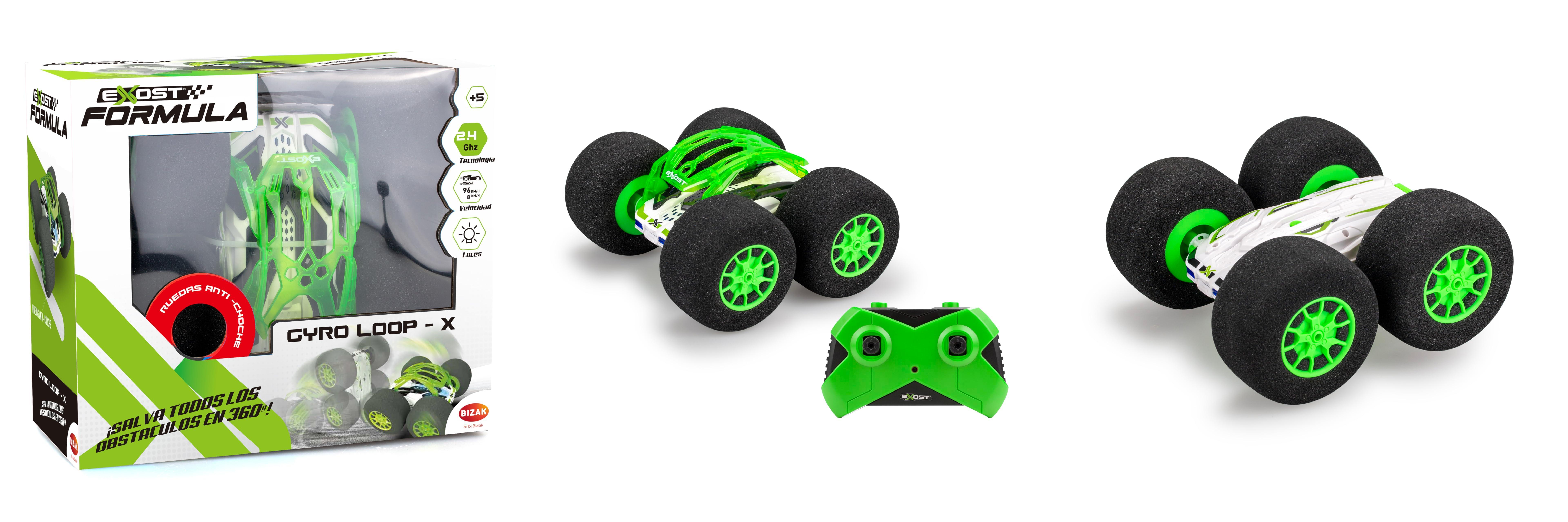 Descubre la emoción con Exost Gyro Loop X Radio Control: ¡acrobacias extremas y luces espectaculares!