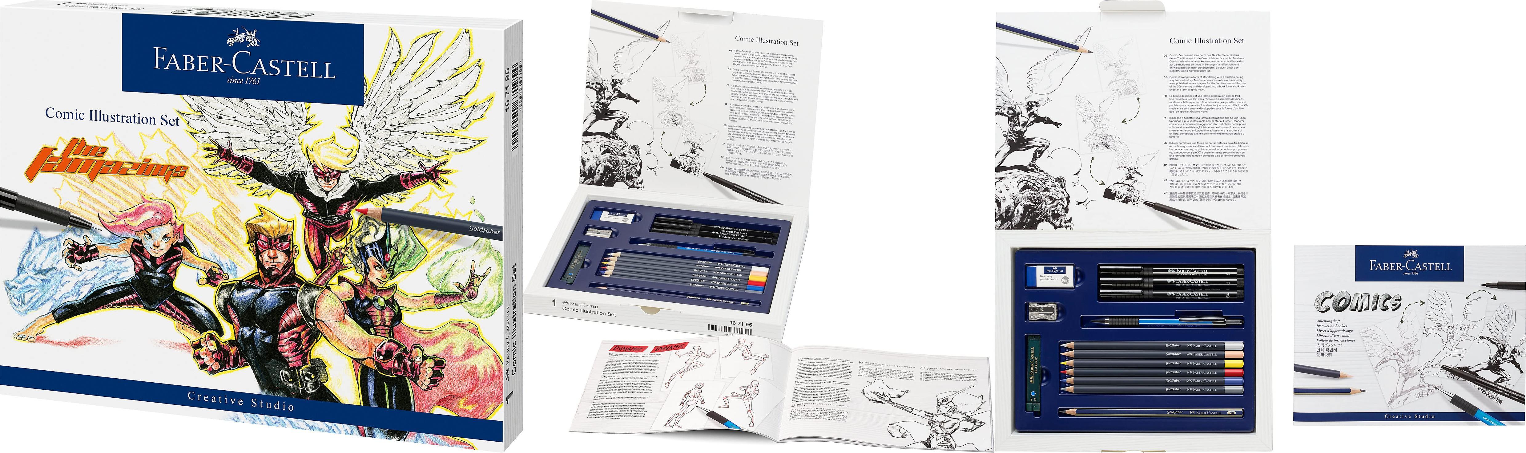 Featured image of post Descubre el Faber-Castell Conjunto de ilustración de cómic - Surtido, multicolor, talla única: la elección perfecta para estudiantes artistas y amantes del cómic