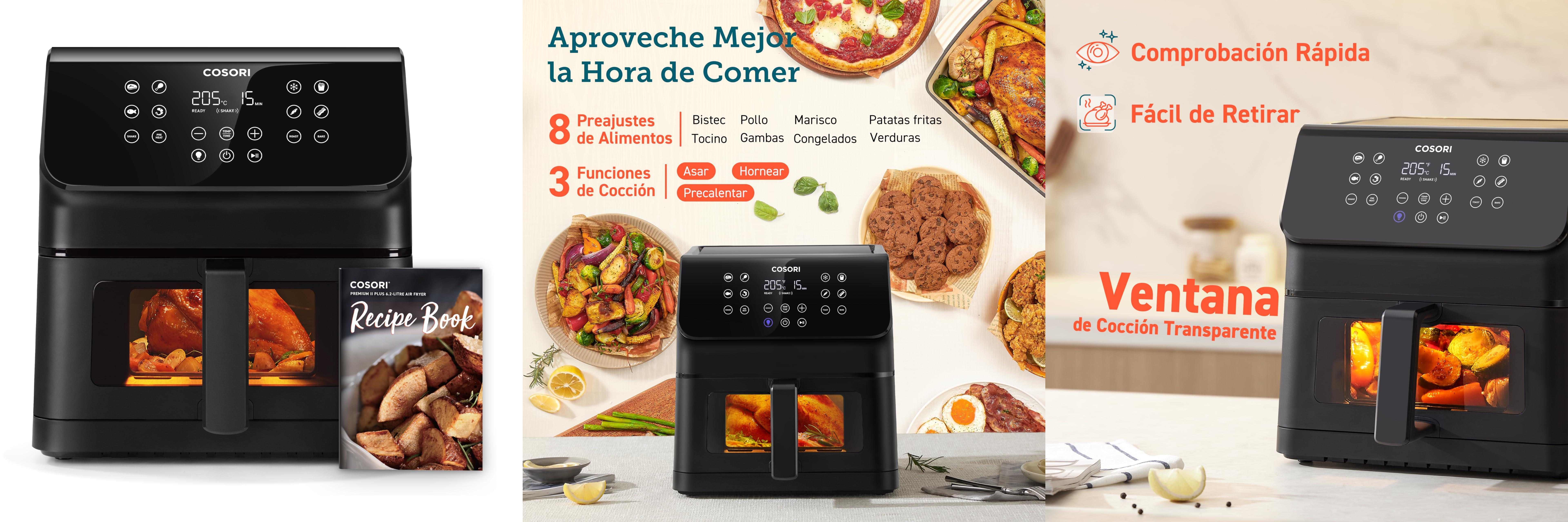 Descubre todo sobre la COSORI Freidora de Aire 6,2L con Ventana y Iluminación Interior en nuestro blog