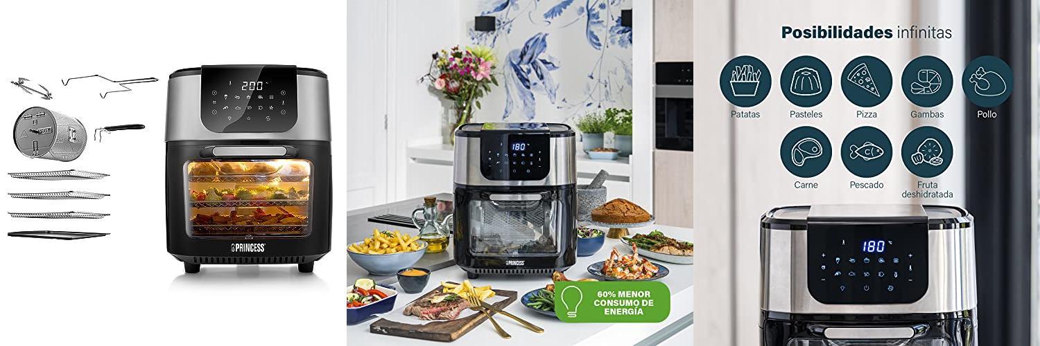 Featured image of post Descubre la versatilidad de la Freidora sin Aceite y Horno de Aire Caliente Princess - ¡Cocina saludablemente con 10 programas!