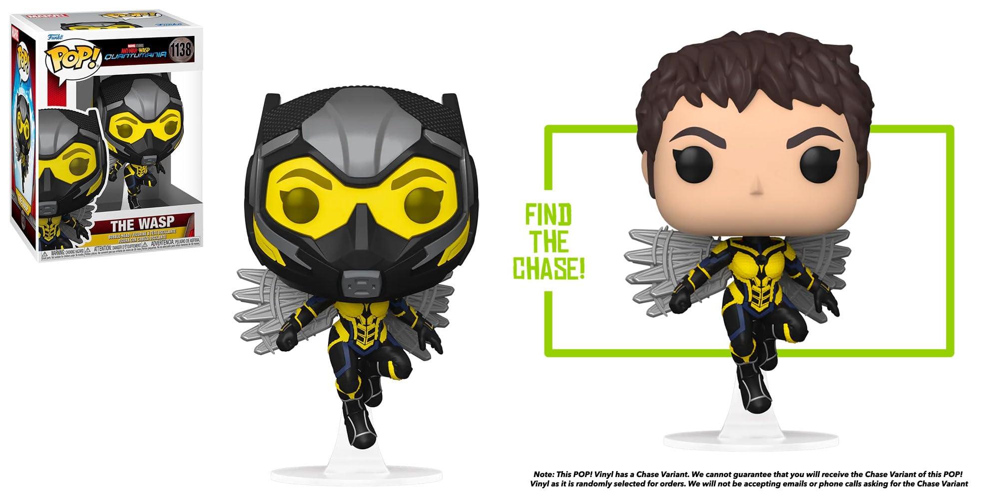 Funko Pop! Marvel Ant-Man Quantumania Wasp - ¡Consigue la Variante Chase Rara! - Figura de Vinilo Coleccionable para Fans