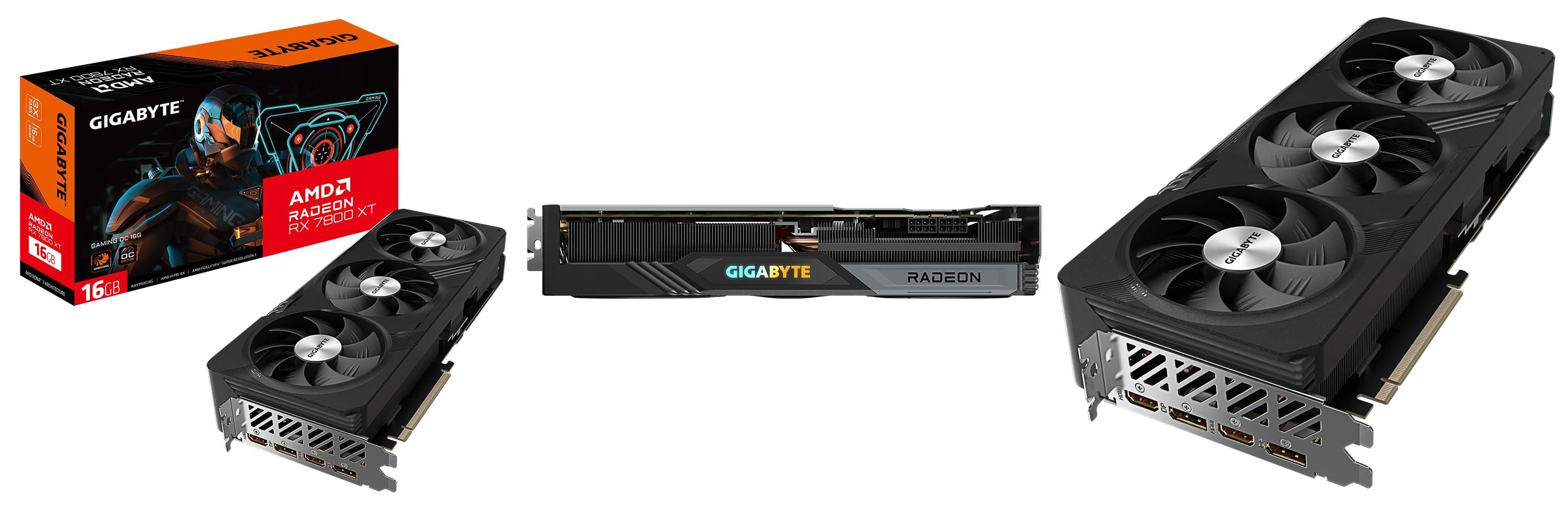 Gigabyte Tarjeta gráfica Radeon RX 7800 XT Gaming OC de 16 GB - Rendimiento y detalle asombrosos para tu experiencia de juego