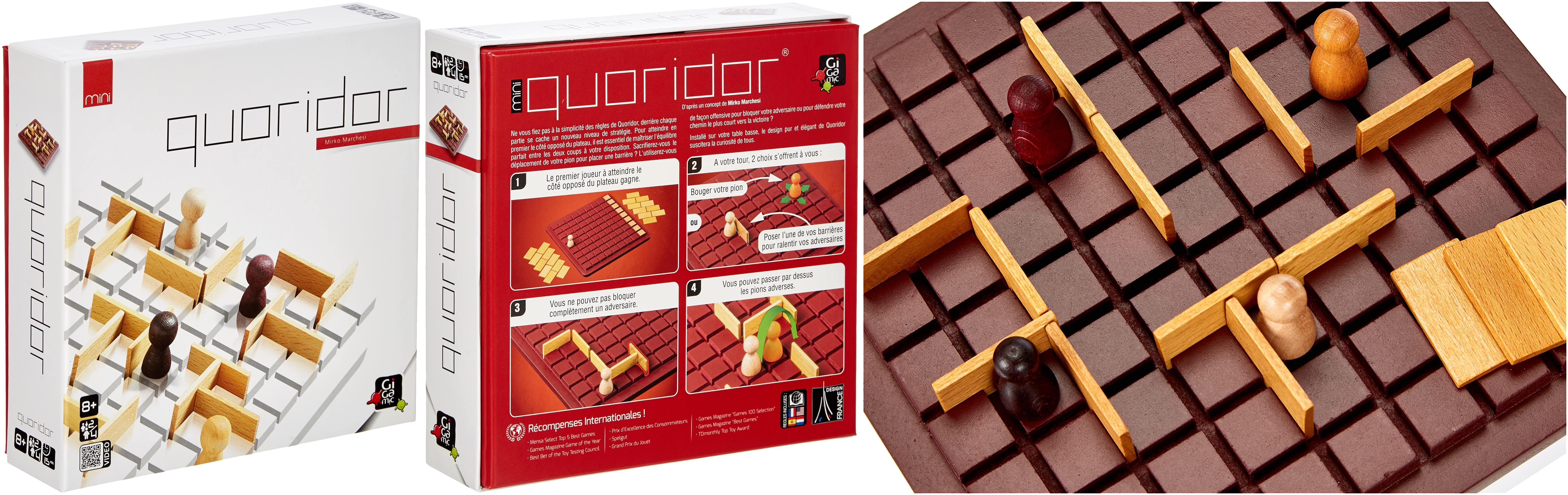 Gigamic QUORIDOR Mini FR: Un juego de mesa emocionante para toda la familia