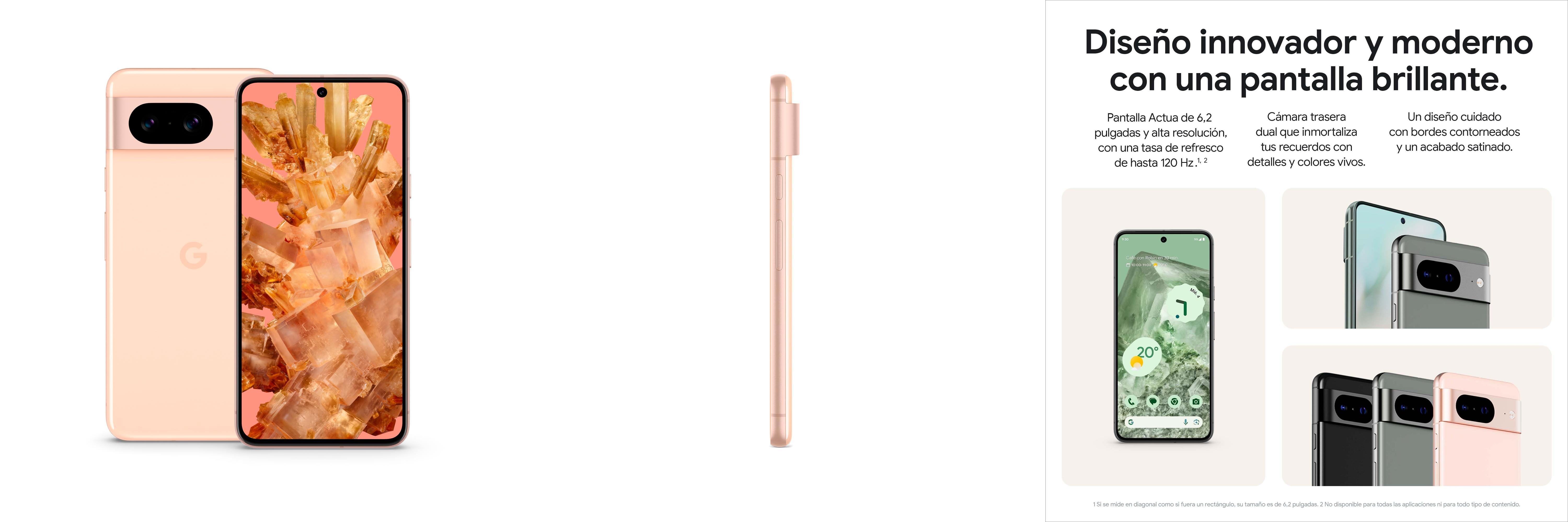 Featured image of post Descubre el Google Pixel 8: El Smartphone Android libre con Cámara Pixel avanzada y potentes funciones de seguridad en color rosa