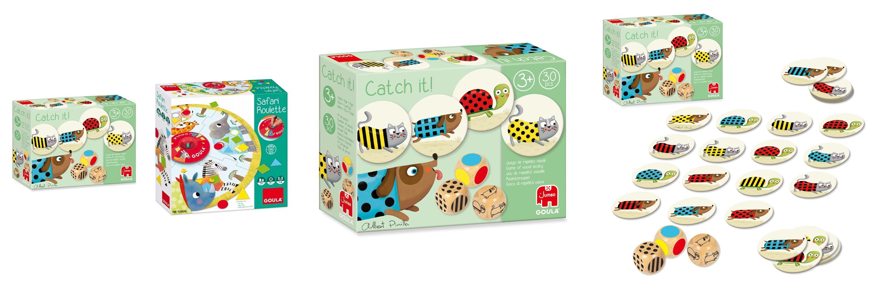 Goula - Catch It! & Safari Roulette: Juegos de Mesa para Niños a Partir de 3 años