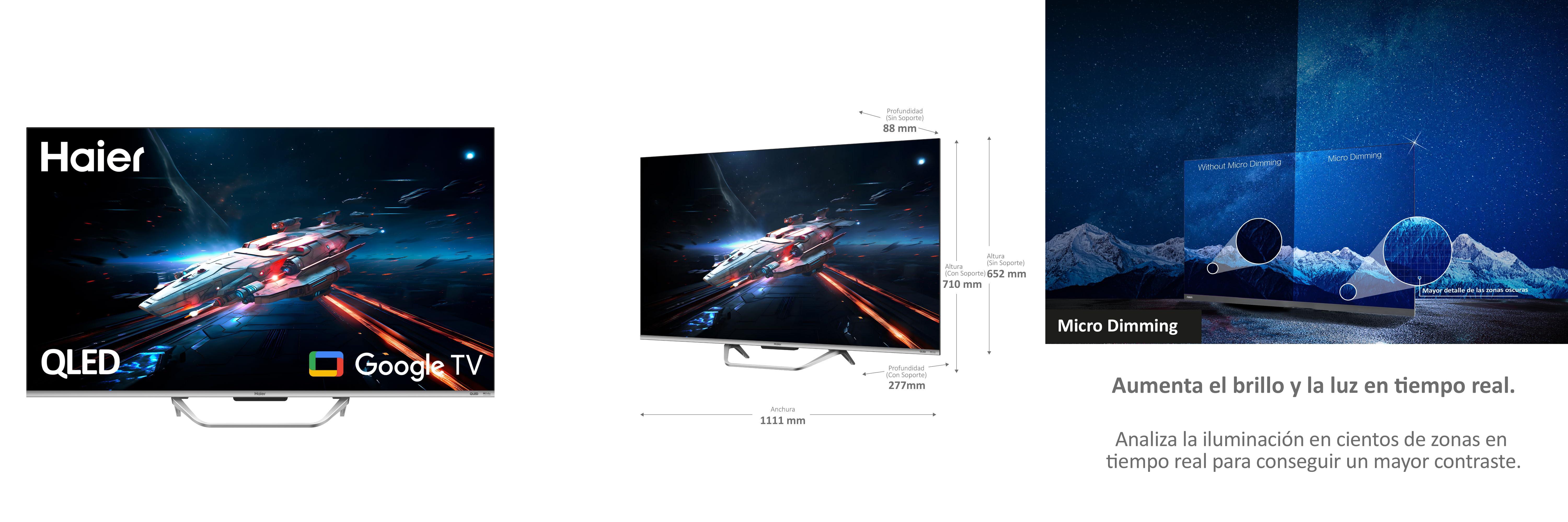 Descubre el Haier QLED 4K UHD H50Q800UX: la Smart TV de última generación para una experiencia inmersiva