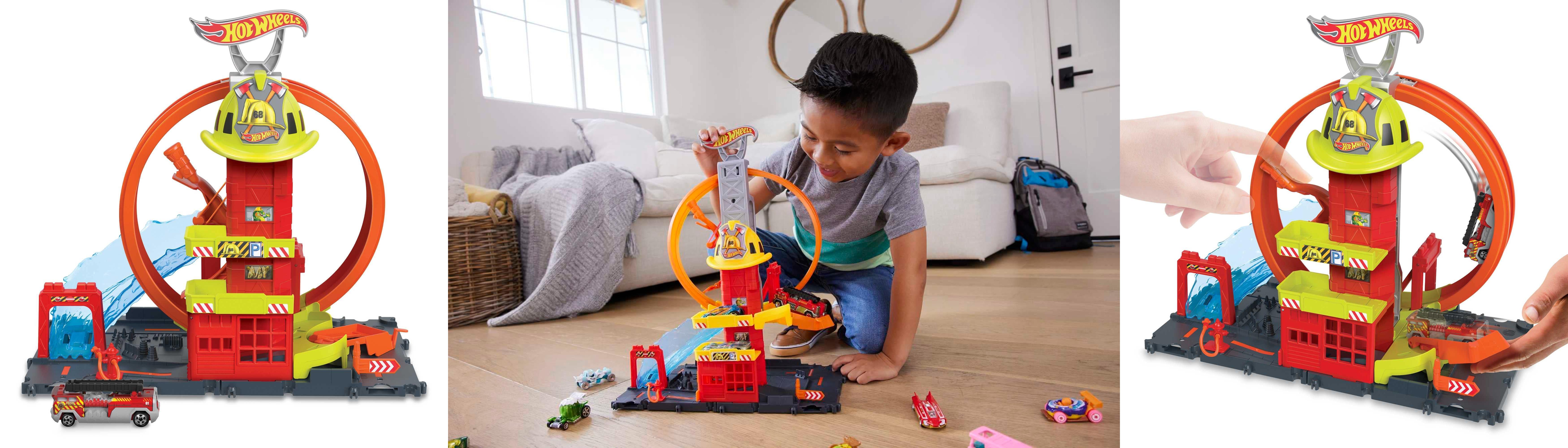 Featured image of post Descubre la emoción con la Super Estación de Bomberos Hot Wheels City - ¡Incluye vehículo!