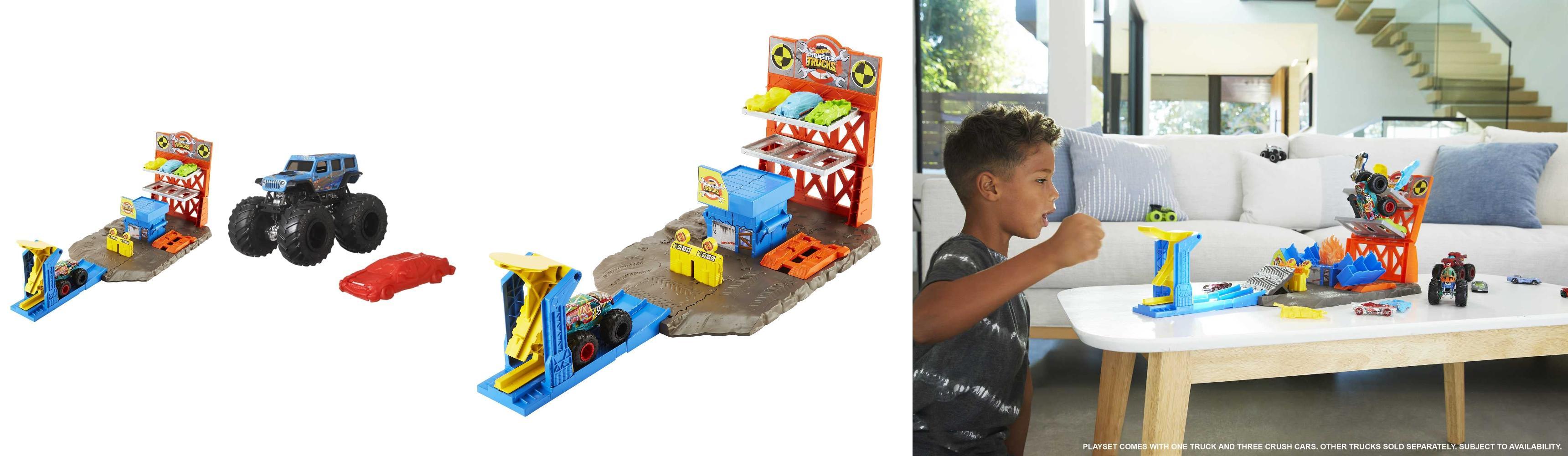 Featured image of post ¡Explora la emoción de los Hot Wheels Monster Trucks con la Gasolinera y el Coche de Juguete Bone Shaker 1:64!