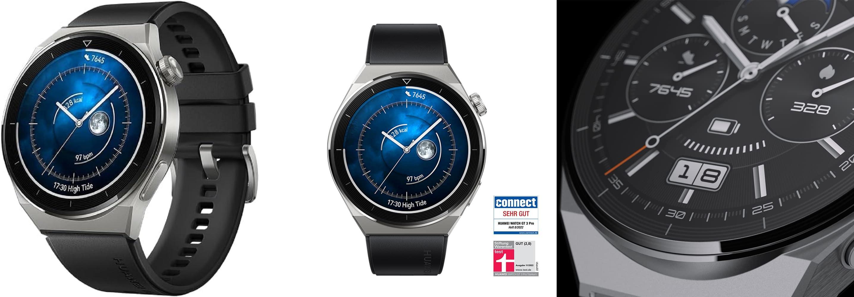 HUAWEI Watch GT 3 Pro: El smartwatch de titanio con monitorización de frecuencia cardíaca y batería duradera