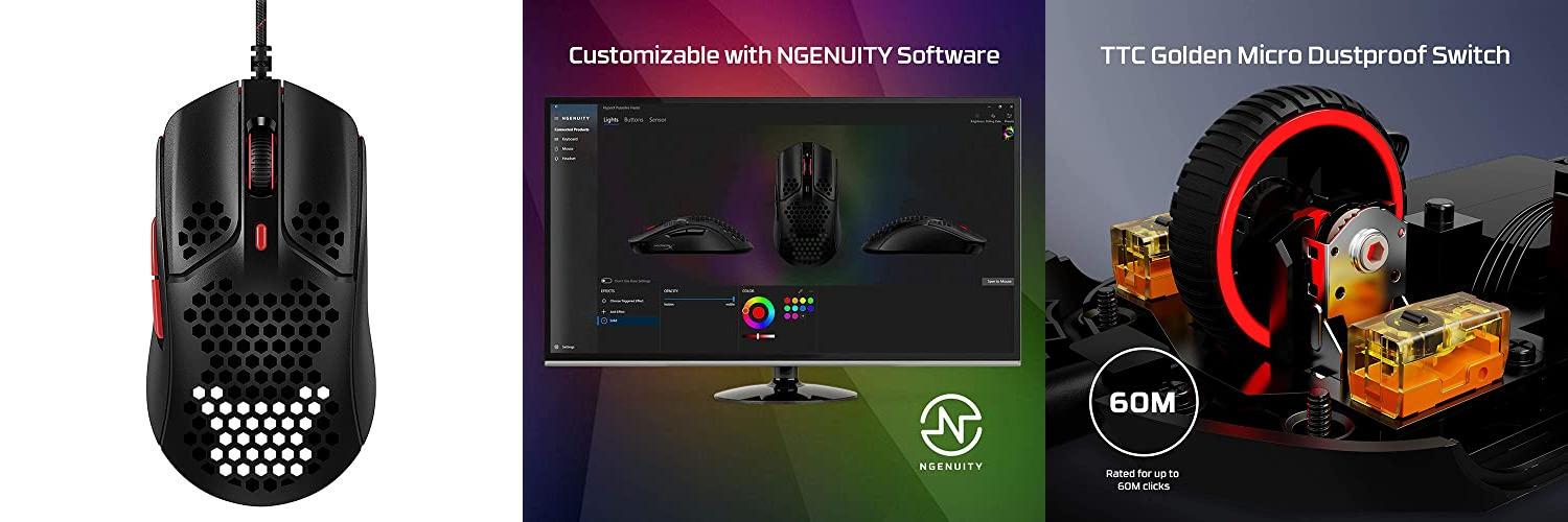 Descubre el HyperX Pulsefire Haste: El ratón gaming ultraligero de 59g para dominar tus partidas