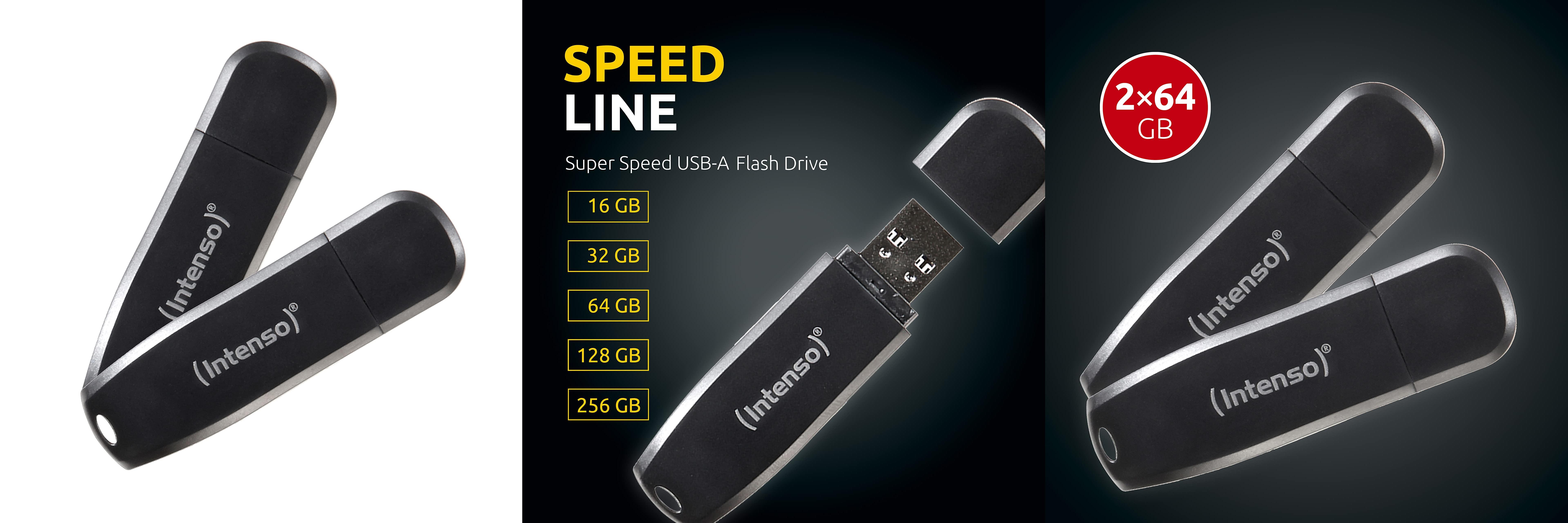 Featured image of post Descubre la Velocidad y Potencia de Intenso Speed Line - Memoria USB, 2 Unidades de 64 GB