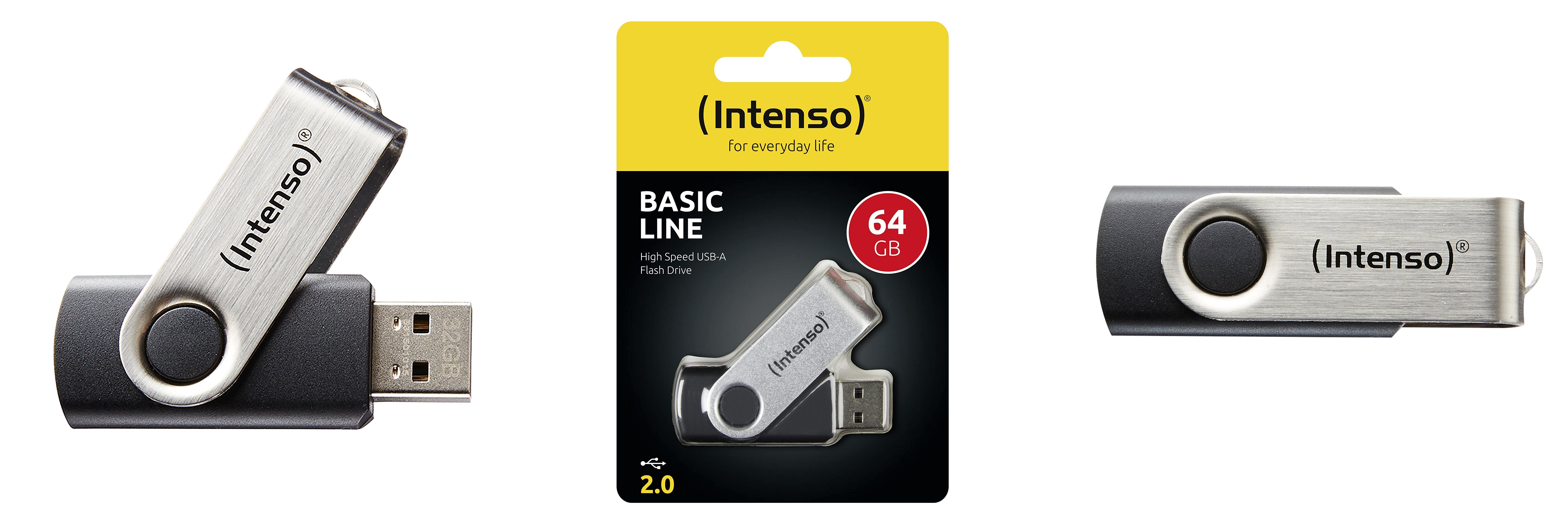 Featured image of post Intenso Basic Line - Memoria USB 2.0 de 64 GB: Tu solución de almacenamiento confiable en negro y plateado