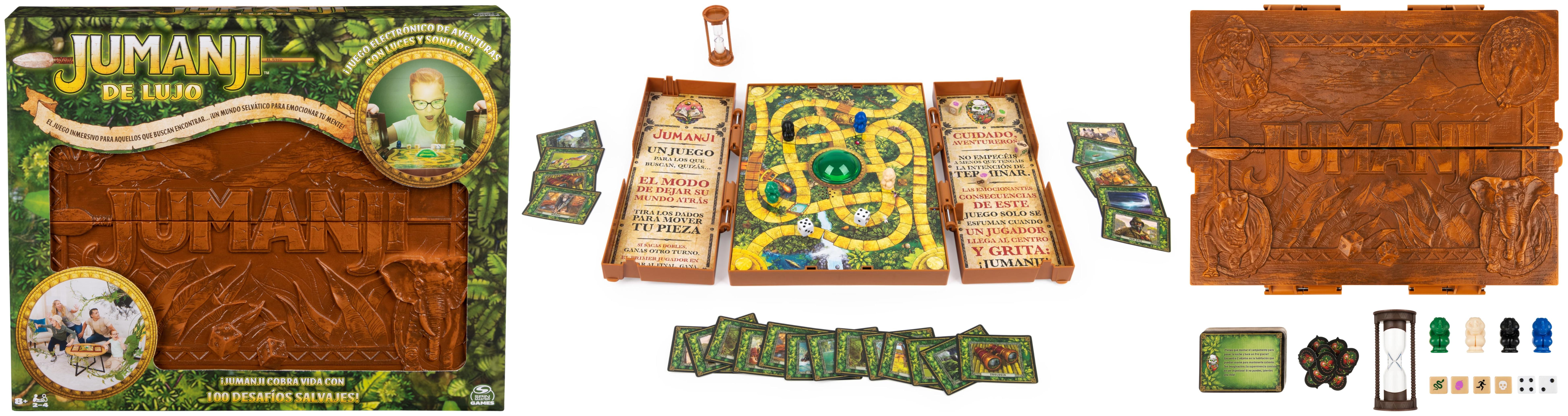 Featured image of post Descubre la emoción de la selva con Jumanji Deluxe - Juego de Mesa Electrónico para Niños y Familias 8+ años