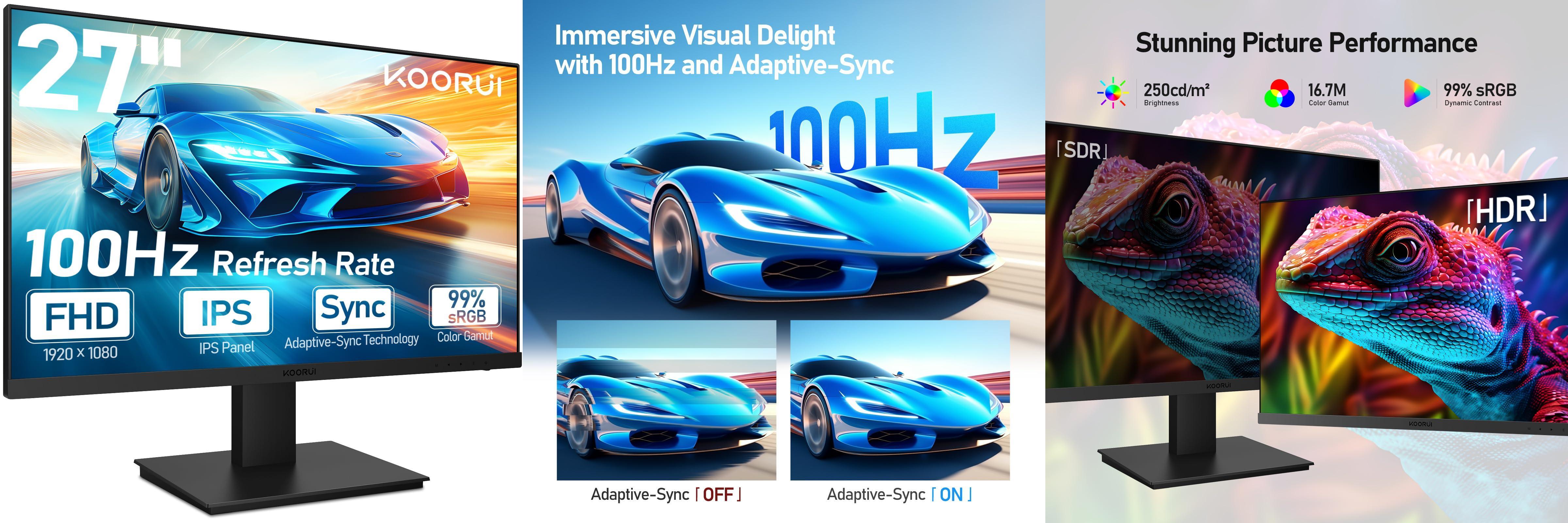 pulgadas KOORUI: La mejor opción para tus juegos y trabajo