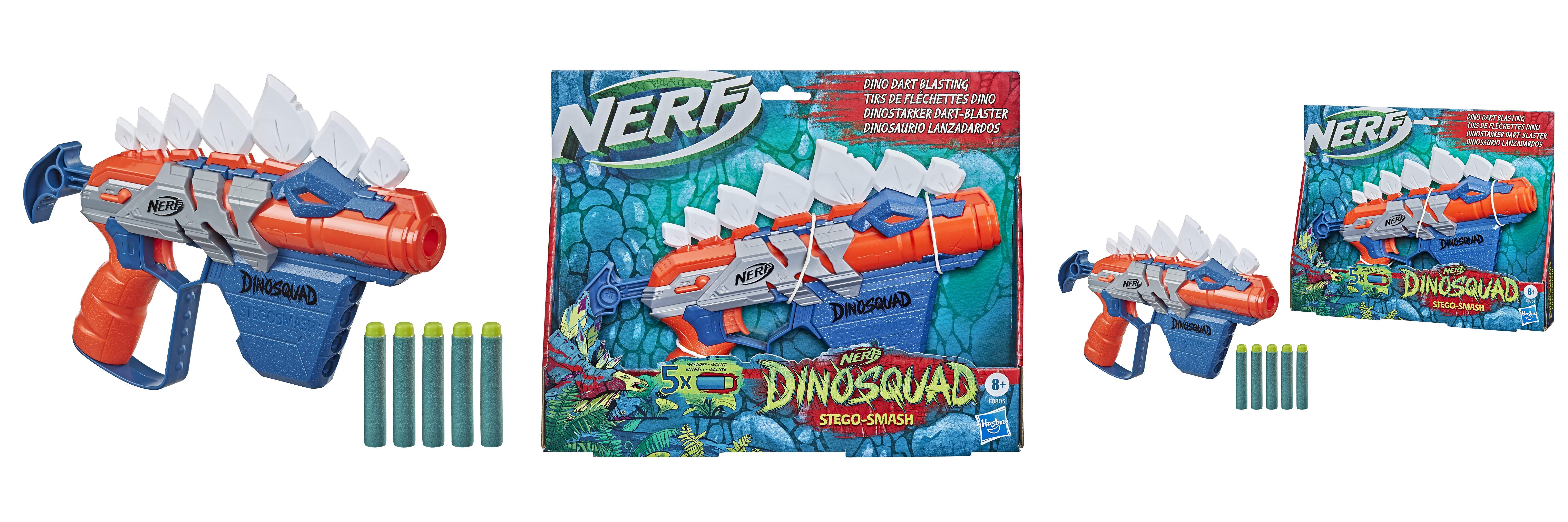 Featured image of post Lanzador de dardos Nerf DinoSquad Stegosmash: aventuras épicas con diseño de dinosaurio