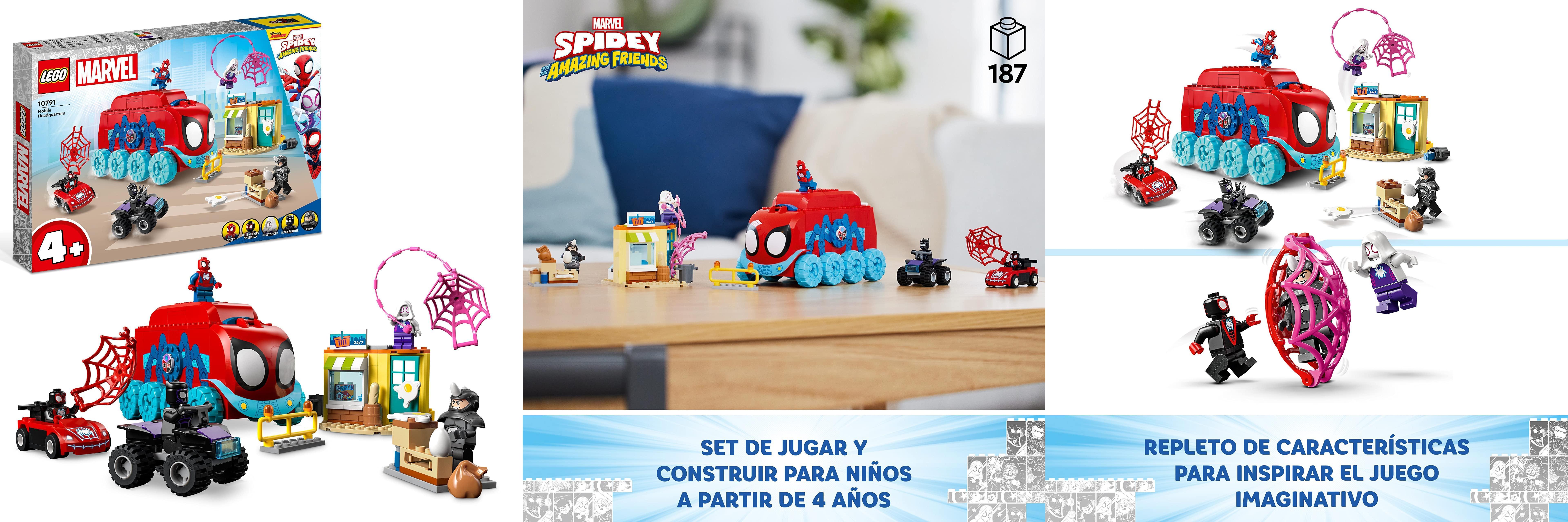 LEGO 10791 Marvel Base Móvil del Equipo Spidey: ¡Diviértete construyendo y jugando con este set de construcción!