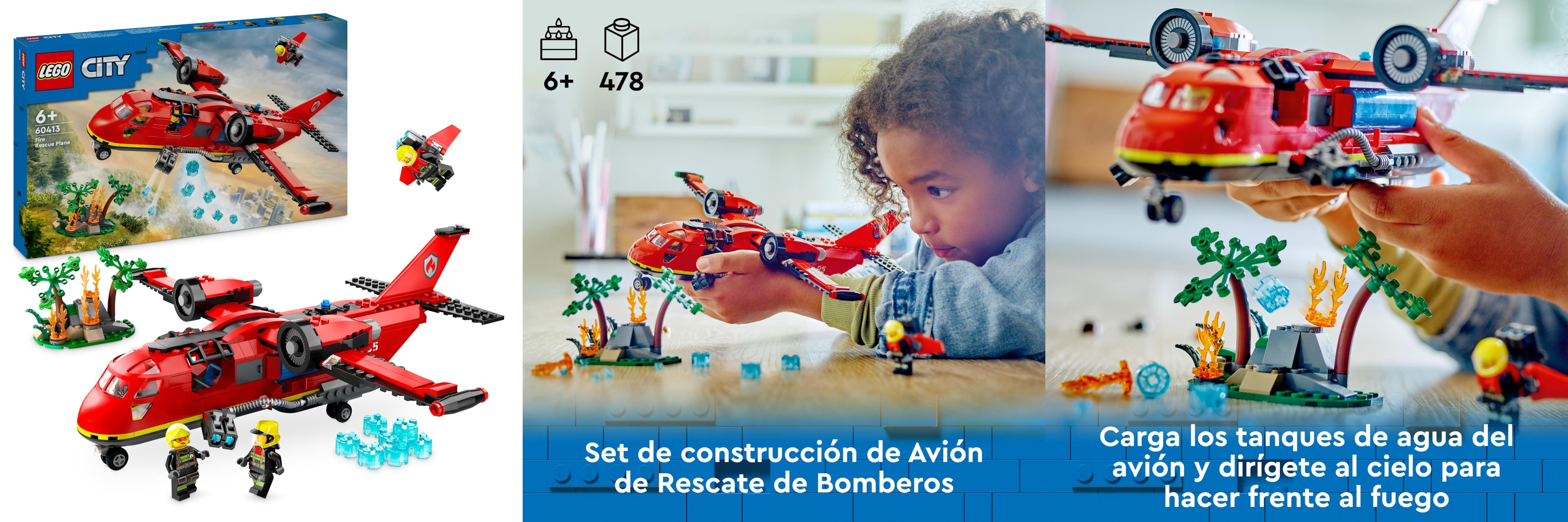 Featured image of post Descubre el emocionante LEGO City Avión de Rescate de Bomberos - ¡El regalo perfecto para niños y niñas de 6 años en adelante!