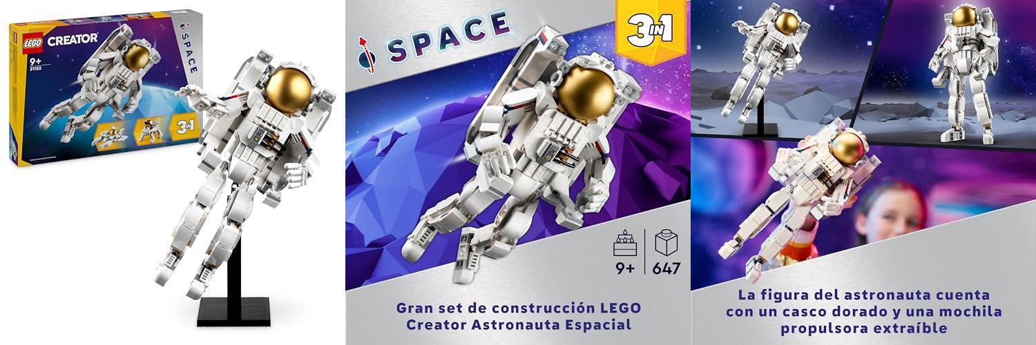 Featured image of post Descubre la Diversión Infinita con el LEGO Creator 3 en 1 Astronauta Espacial 31152