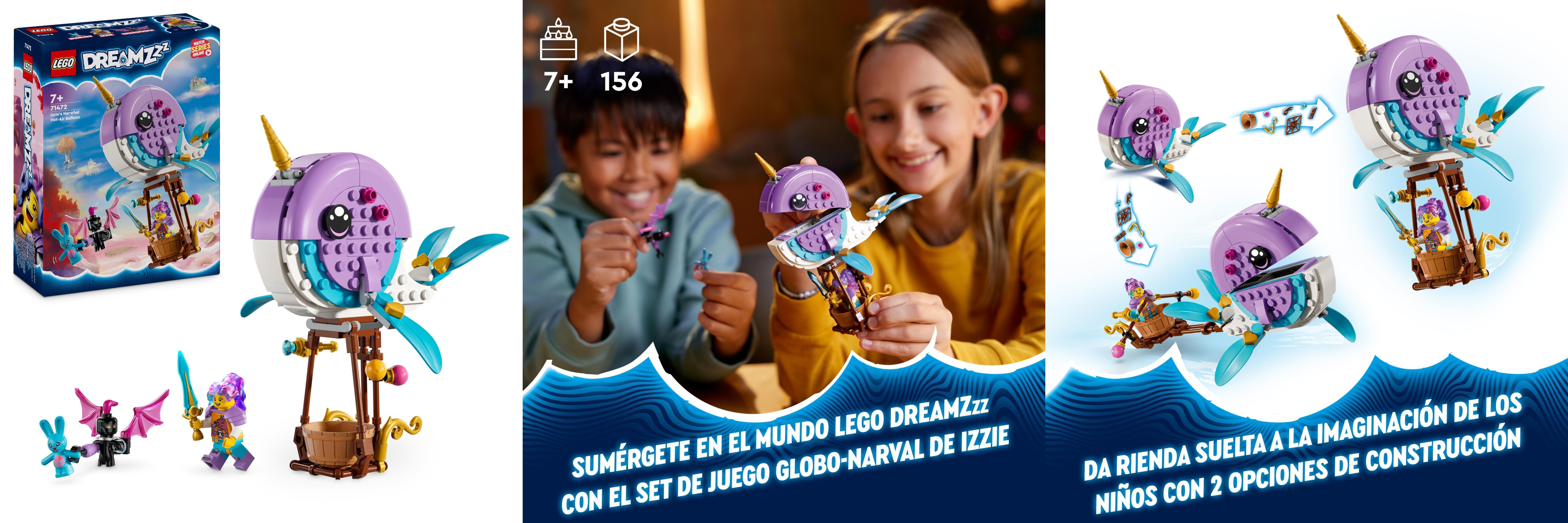 Featured image of post Dive into Fun with LEGO DREAMZzz Globo-Narval de Izzie: Un Juguete de Construcción Increíble para Niñas y Niños