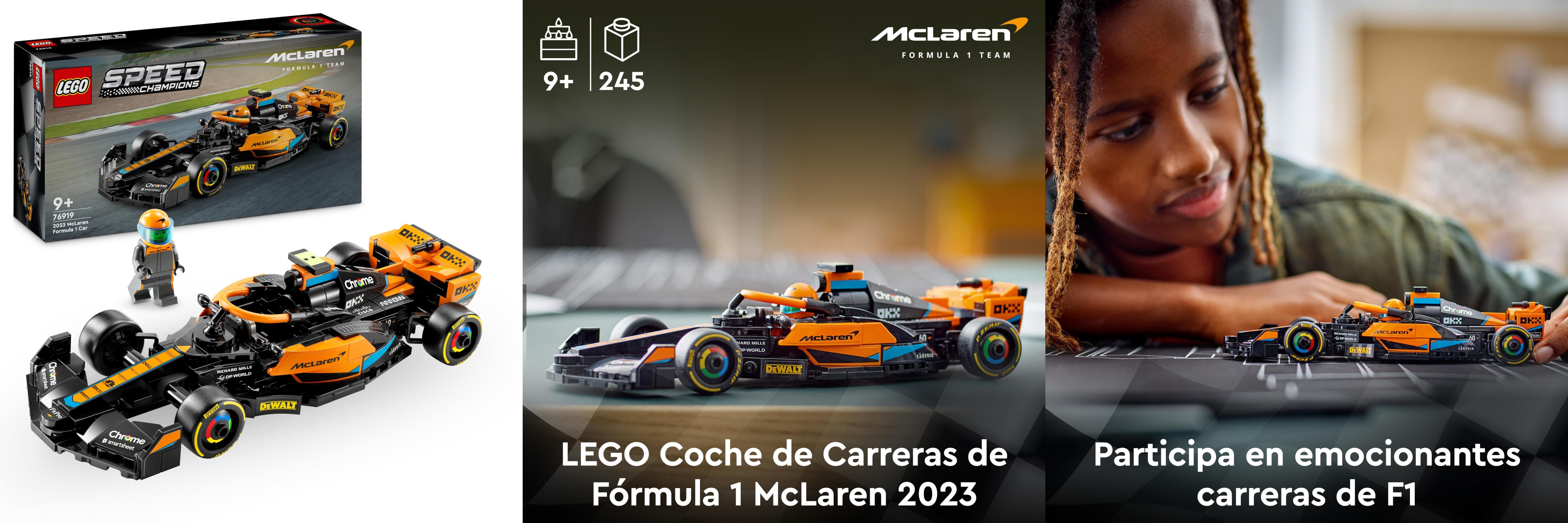 Descubre la emoción de LEGO Speed Champions con el Coche de Carreras de Fórmula 1 McLaren 2023: ¡El regalo perfecto para niños y niñas de 9 años en adelante!