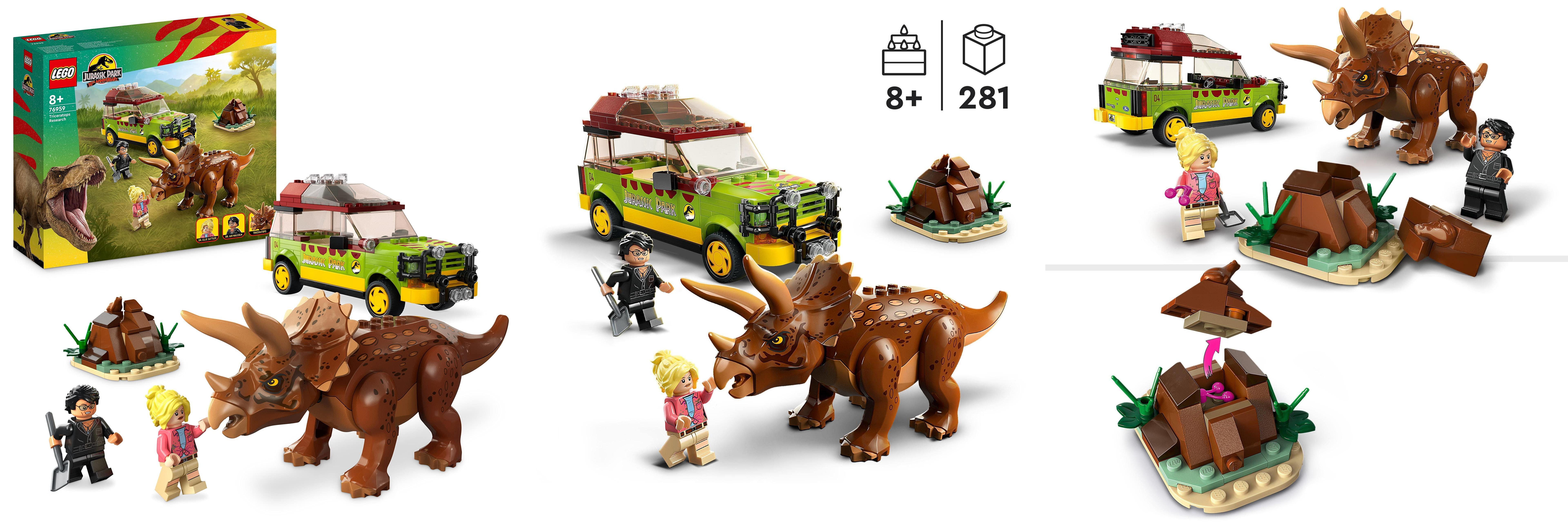Descubre la Aventura del LEGO Jurassic Park Investigación del Triceratops: ¡Diversión para Niños y Niñas de 8 años en su Colección 30 Aniversario!