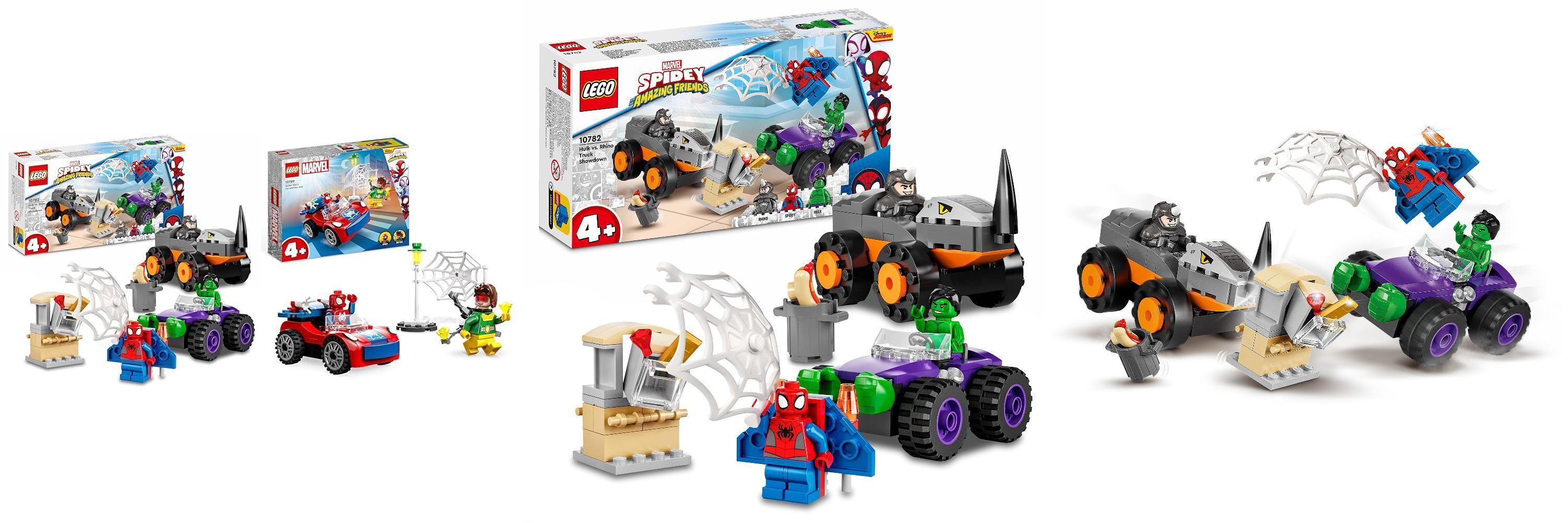 Featured image of post Descubre la emoción de construir y jugar con LEGO 10782 Marvel Spidey y Su Superequipo Camiones de Combate de Hulk y Rino & 10789 Marvel Coche de Spider-Man y Doc Ock, Spidey y Sus Amigos, Juguete de Construcción